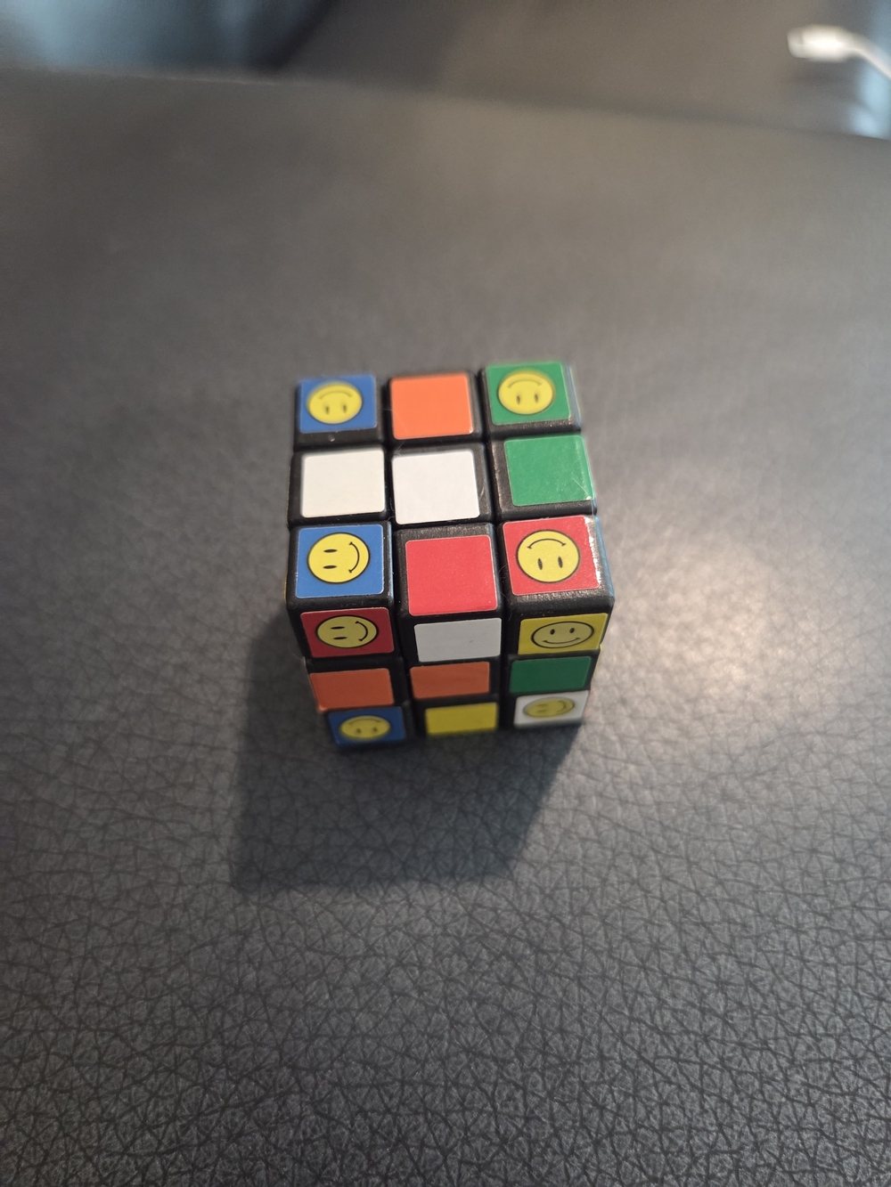 Smiley Face Small Rubiks Cube